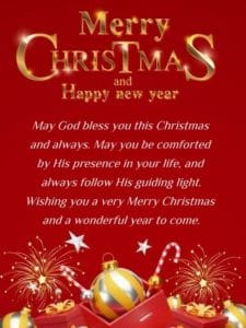 Red baubles hanging on pine branches wallpaper