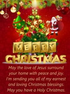 Vintage Merry Christmas 2025 postcard style HD