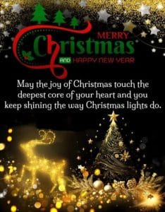 Merry christmas 2025 images golden deer free download