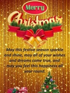 merry christmas santa pictures with golden background