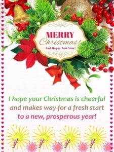 Red truck carrying Christmas tree 2025 wallpaper